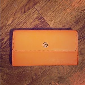 Orange - genuine leather wallet